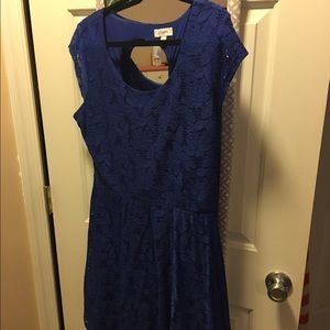 Royal blue dress