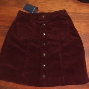 Brandy Melville burgundy skirt