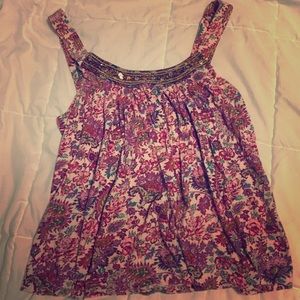 Express floral tank top