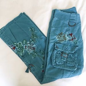 Car-Mar Embroidered Cargo Pants