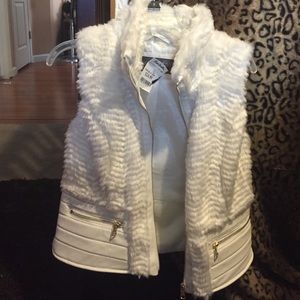 Faux fur vest