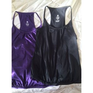 Two loose fit workout racer tanks! I can Bundle!!