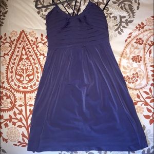 Short blue dress