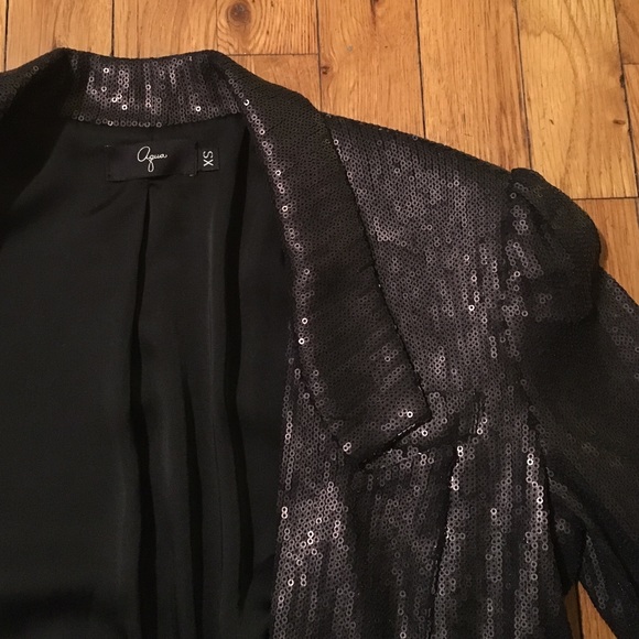 Aqua sequin blazer - Picture 2 of 4