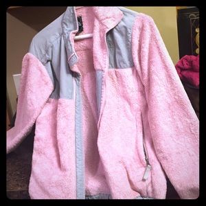 North face jacket, light pink, girls xl