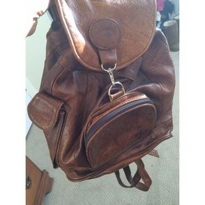 Authentic leather backpack