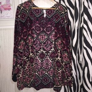 Tribal print kimono