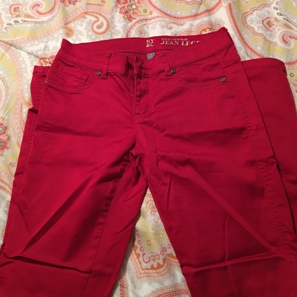 Red jeans