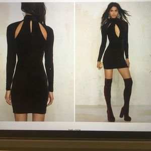 Oh My Love Great Pretender Velvet Cutout Dress