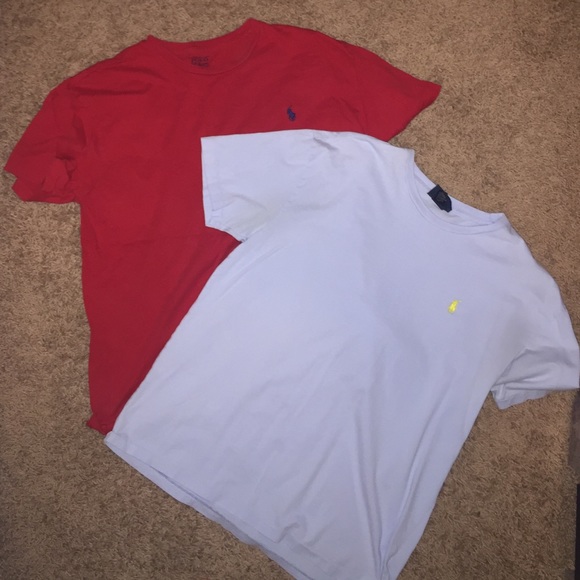BUNDLE {2} Polo Ralph Lauren t-shirts blue/red