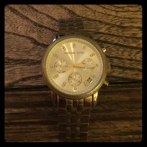 Used gold Michael Kors watch