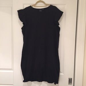 Asos Curve Black Ruffle Dress