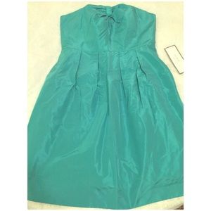J.CREW Strapless Silk Taffeta Party Dress