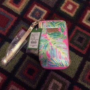 NWT Lilly Pulitzer iPhone 6 Wristlet Tropical Pink