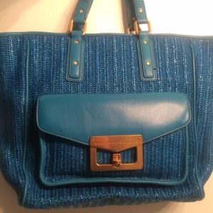 Marc by Marc Jacobs Blue Straw Tote Marc by Marc Jacobs Blue Straw Tote
