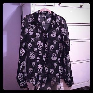 Skull blouse