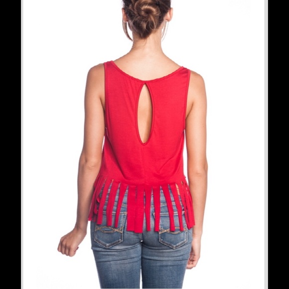 Mermaid Fringe Top in Black🇺🇸 - Picture 2 of 4