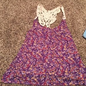 Purple tank can be worn with any favorite jeans