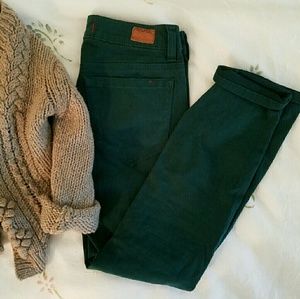 SOLD - BDG Teal Cigarette Jeans - SOLD