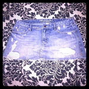 Abercrombie & Fitch Mini Denim Skirt