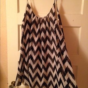 Chevron Baby Doll Dress