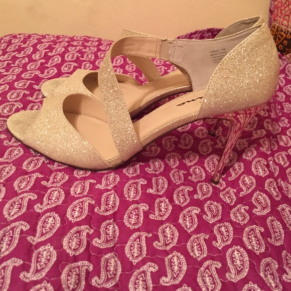 Touch of Nina...Champagne colored heels