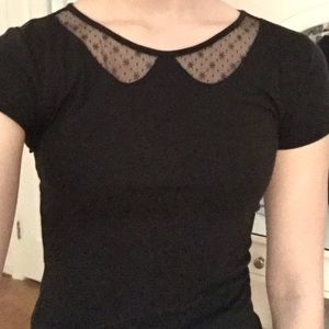 Lace Collar Top