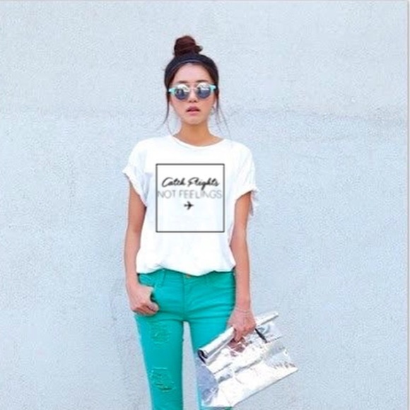 Catch flights not feelings shirt