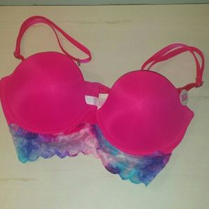 Victoria's Secret PINK Lace Trimmed Bustier Bra