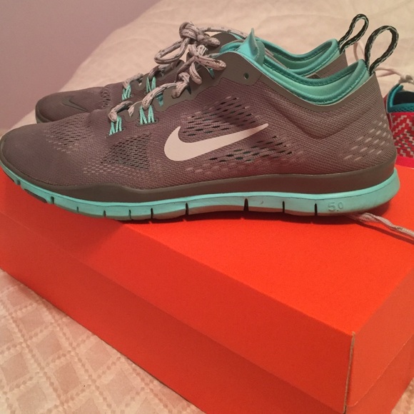 Nike Shoes - Gray with Mint green trim. Great condition!