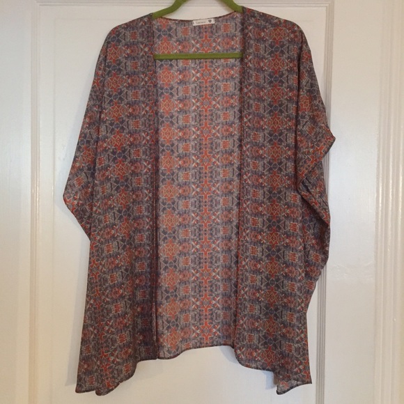 IKAT Print kimono size Medium - Picture 1 of 4