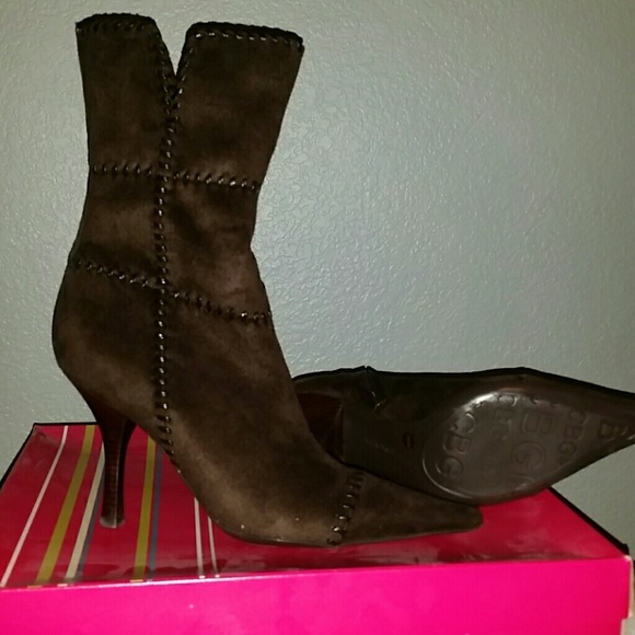 BCBGirls  Mahogany Suede Stretch boots
