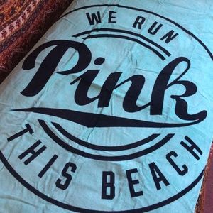 PINK! WE RUN THIS BEACH TOWEL! 🏖