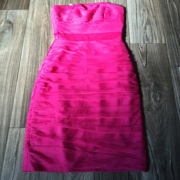 Hot pink mini dress