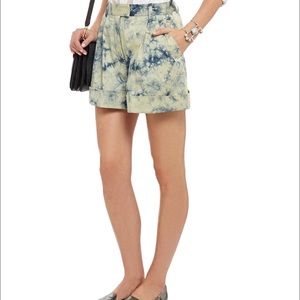 High waisted 3.1 Philip Lim tie-dye shorts BROWN