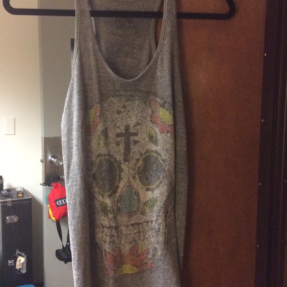Cute skull tank top offers welcomed :)