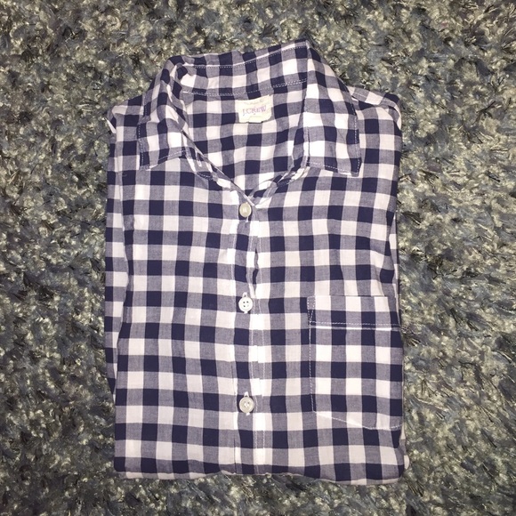 J crew Gingham shirt