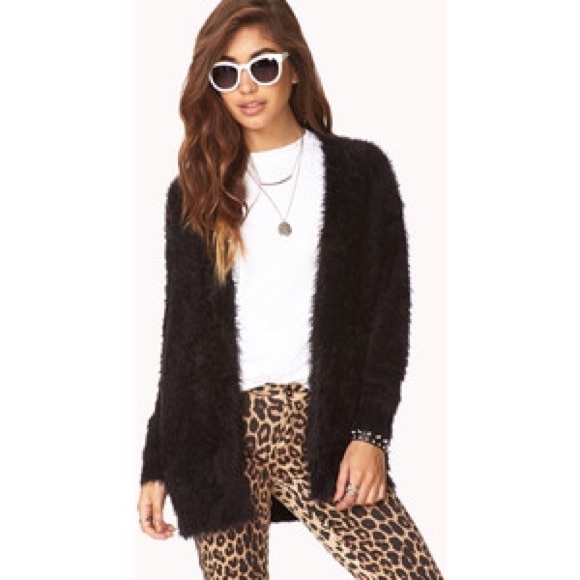 Fuzzy Oversized Cardigan