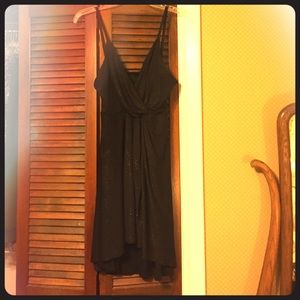 Black gold glitter dress