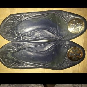 Tory burch navy flats
