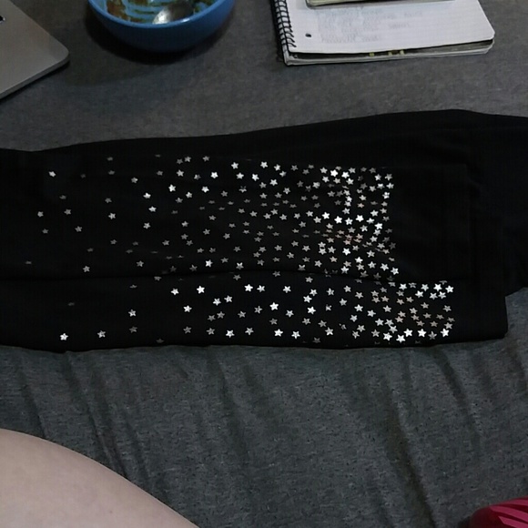 Sparkly Silver Star Tights