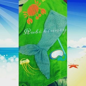 Baby crochet mermaid tail
