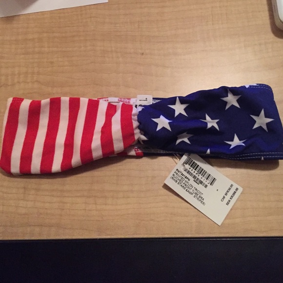 American flag bikini top