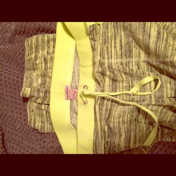 Juicy couture yellow and black sweatpants!