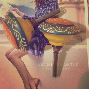 Anthropologie Vintage Doorknobs Swirls NWOT