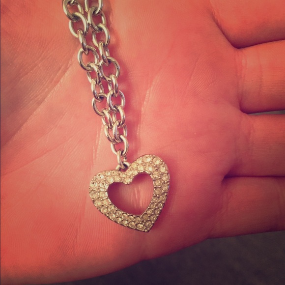 Swarovski crystal heart pendant necklace