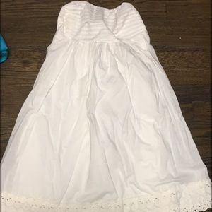White Jcrew dress worn 2 times!!