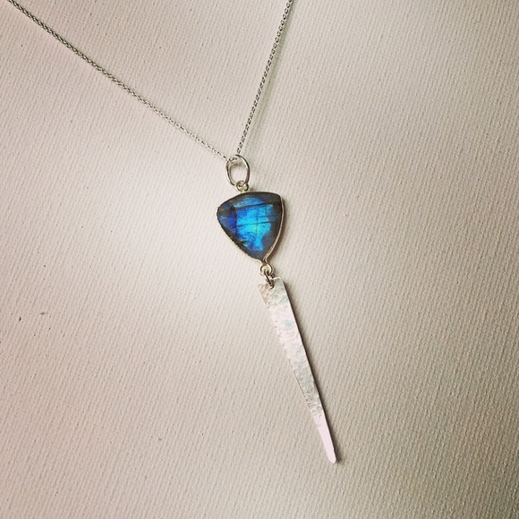 jewelee1 Jewelry - Labradorite & Sterling Silver Spike Necklace