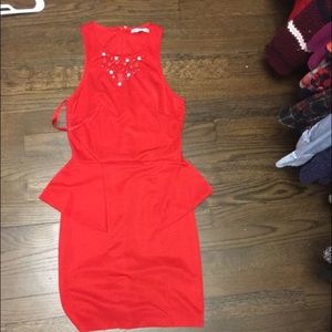 Red Charlotte Russe dress, worn once!!
