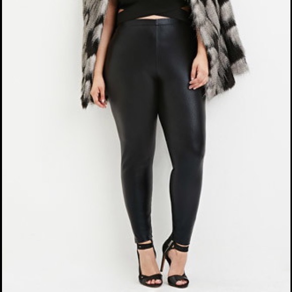 Plus Size Leather Leggings from Forever21+